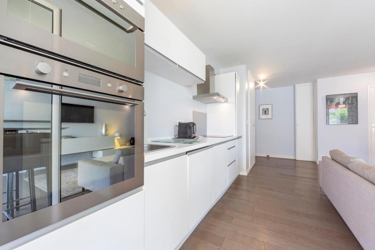 Modern Apartment 2 Bedrooms Quiet Terrace In A Palm Beach Area, 30 Meters From Seaside Cannes Exterior foto